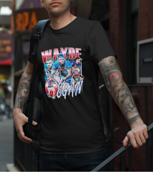 Wayde Egan New Zealand Warriors Rugby T-Shirt