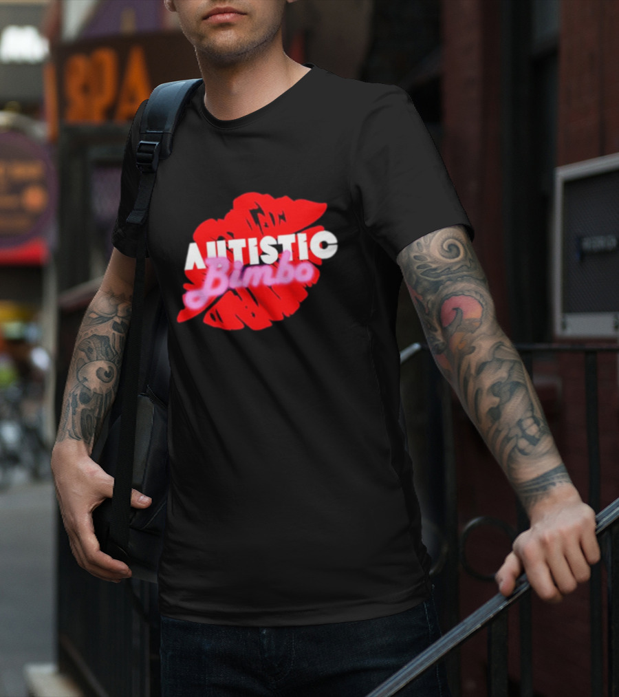 Autistic Bimbo Red Lips T-Shirt