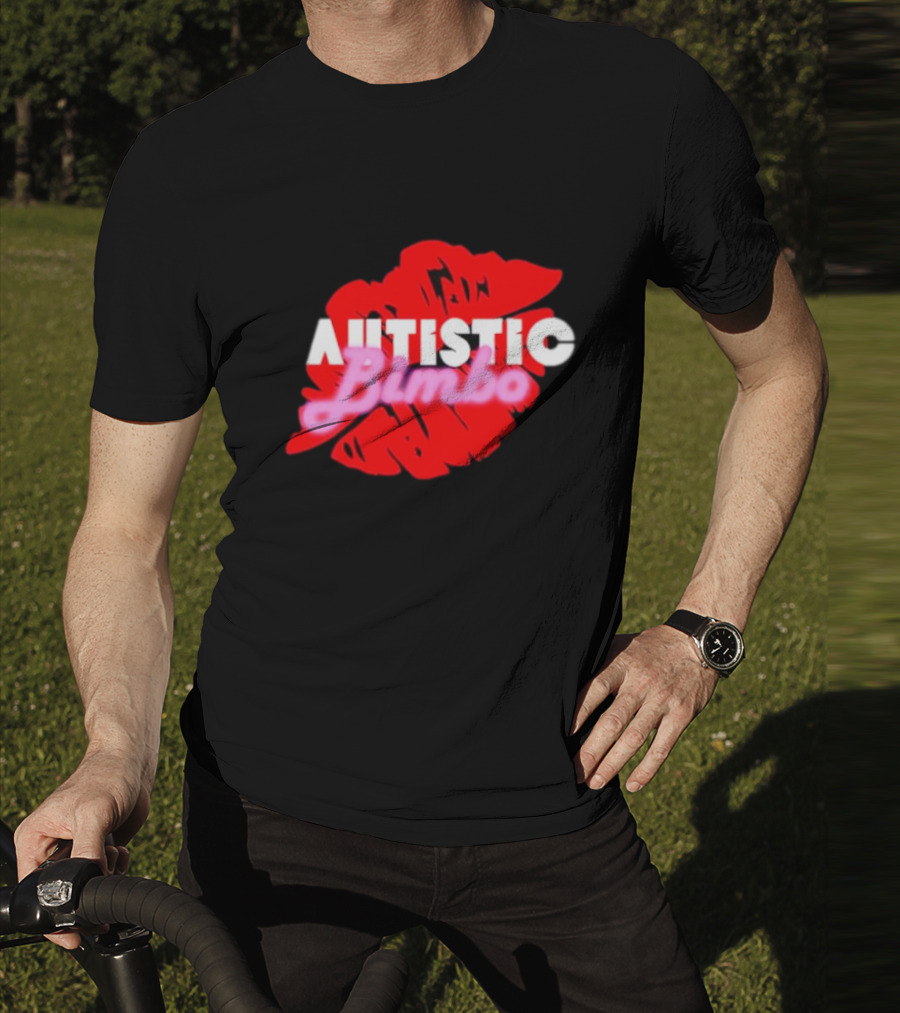 Autistic Bimbo Red Lips T-Shirt