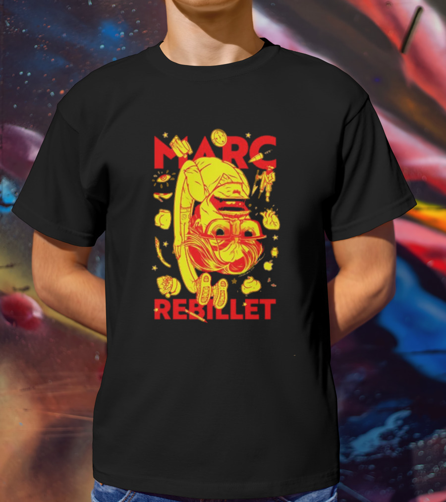 Marc Rebillet Loop Daddy Playful Cartoon Style Vibrant Colors T-Shirt