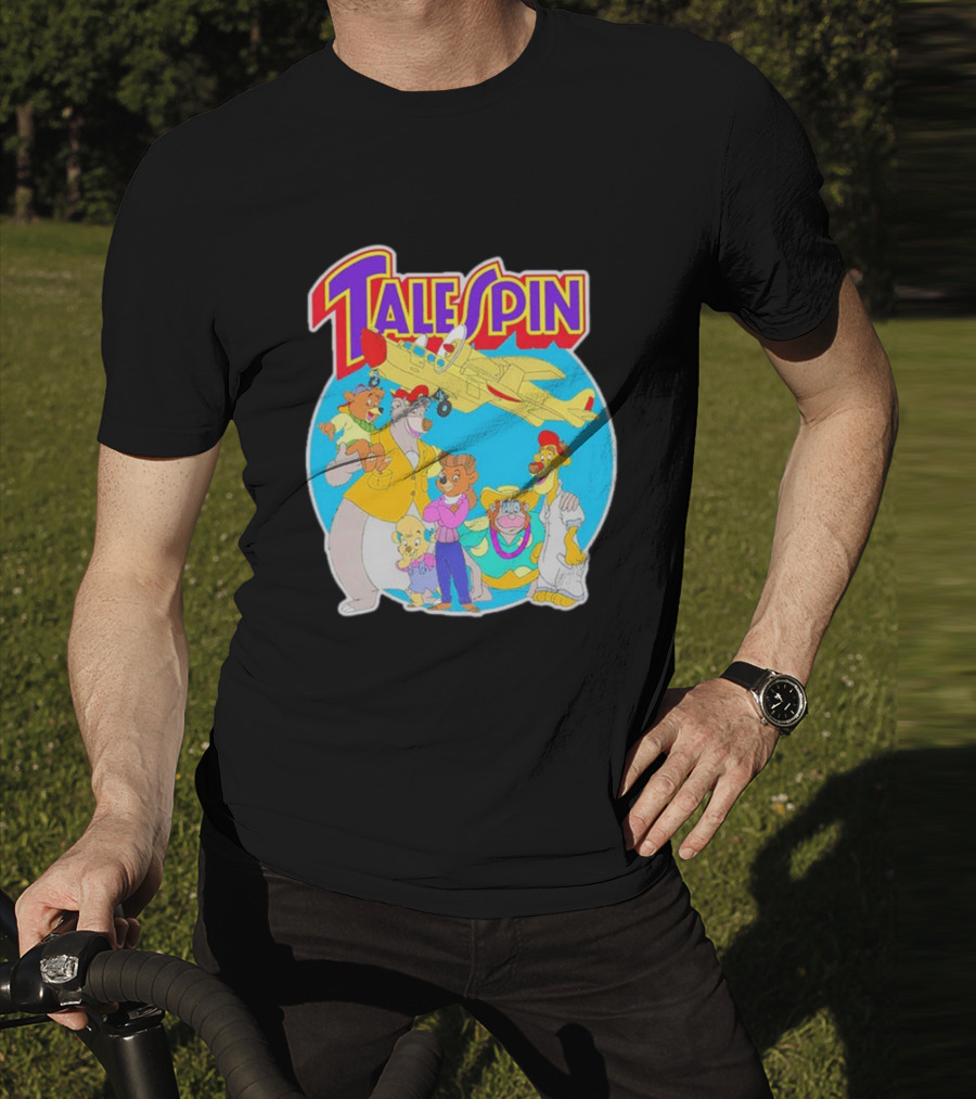 Talespin Disney Baloo Kit Rebecca Louie Airplane Adventure T-Shirt