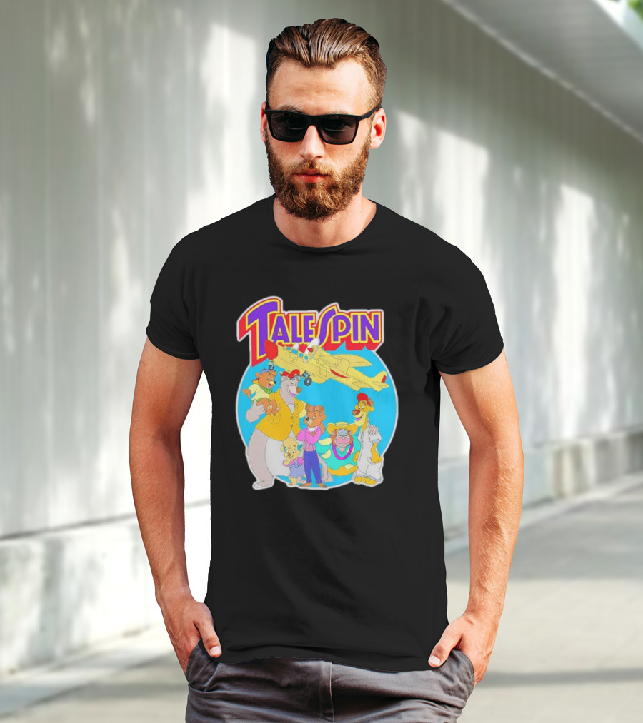 Talespin Disney Baloo Kit Rebecca Louie Airplane Adventure T-Shirt