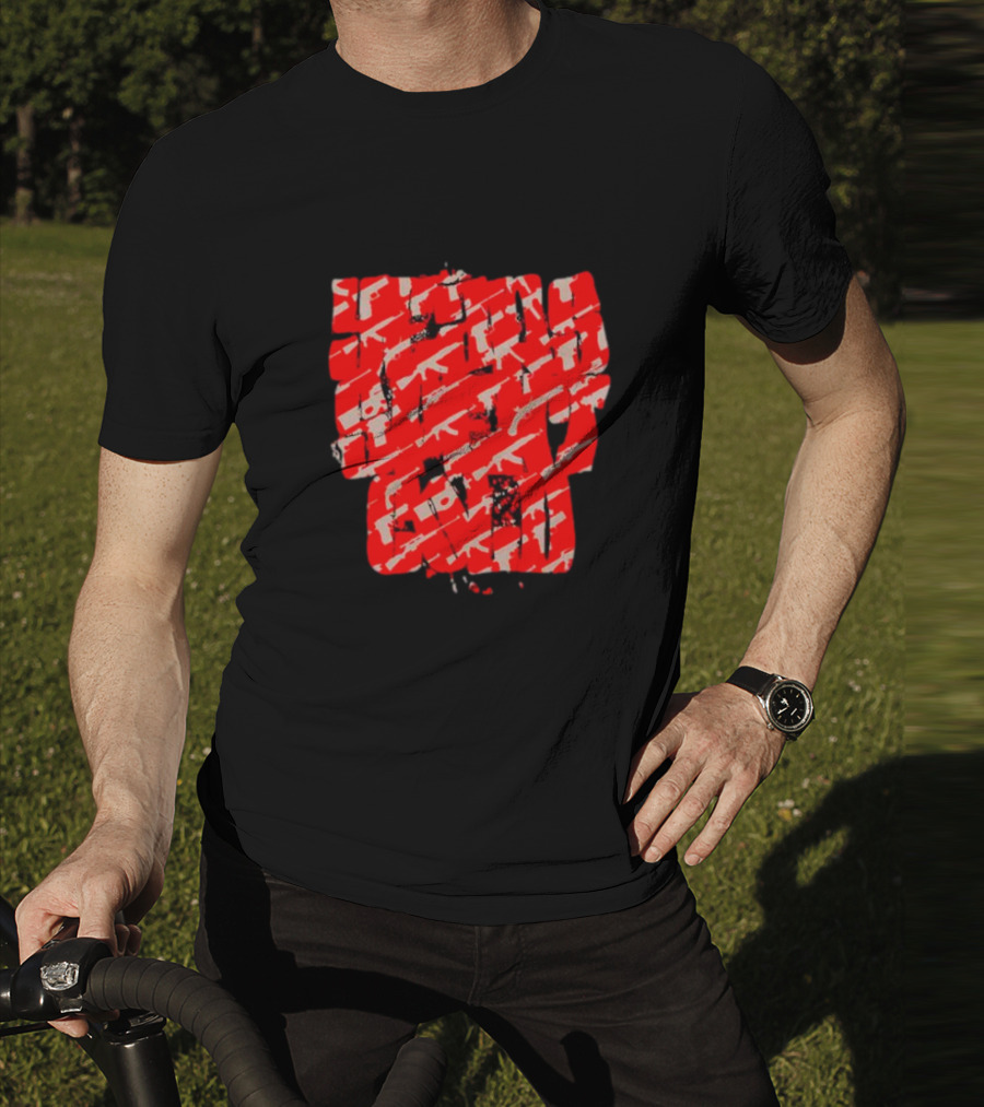 Years Spent Cold Red Camouflage Rifles T-Shirt