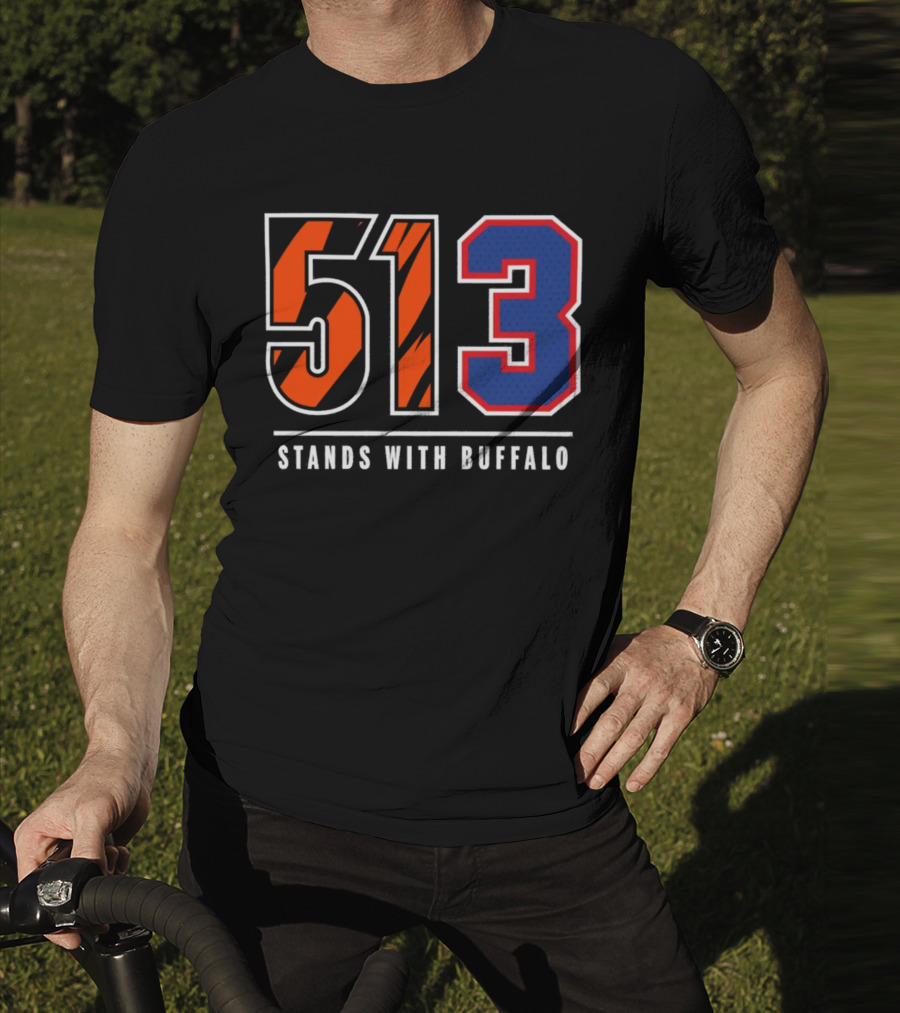 Bengals 513 Stands With Buffalo Football Solidarity T-Shirt