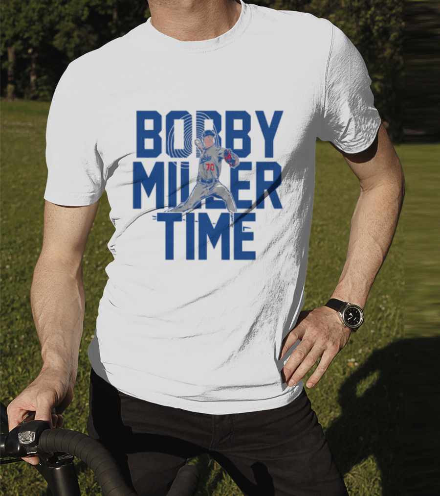 Bobby Miller Time Baseball Player Number 70 Dodgers Pitcher T-Shirt