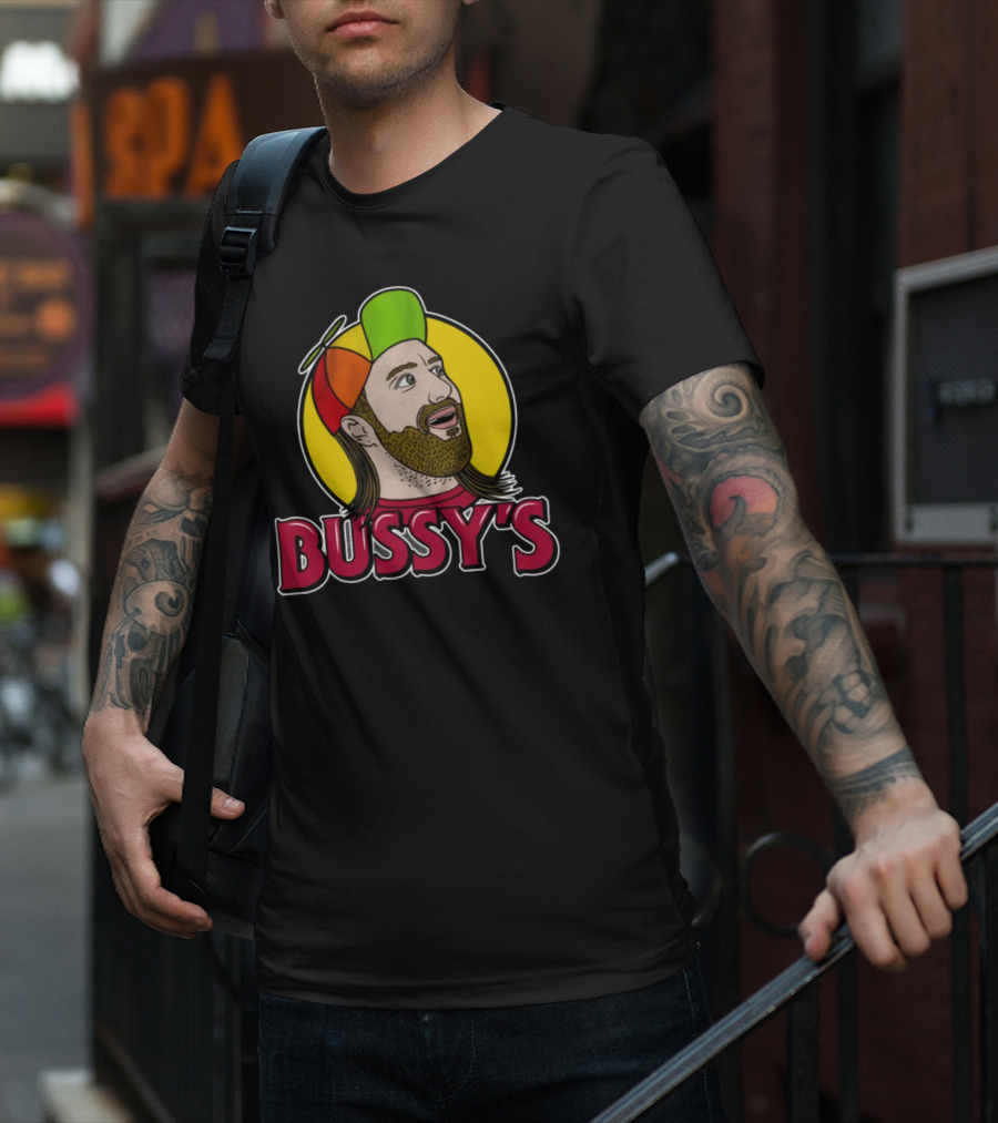 Bunker Branding Leigh Mcnasty Bussy's Retro Cartoon Hat T-Shirt