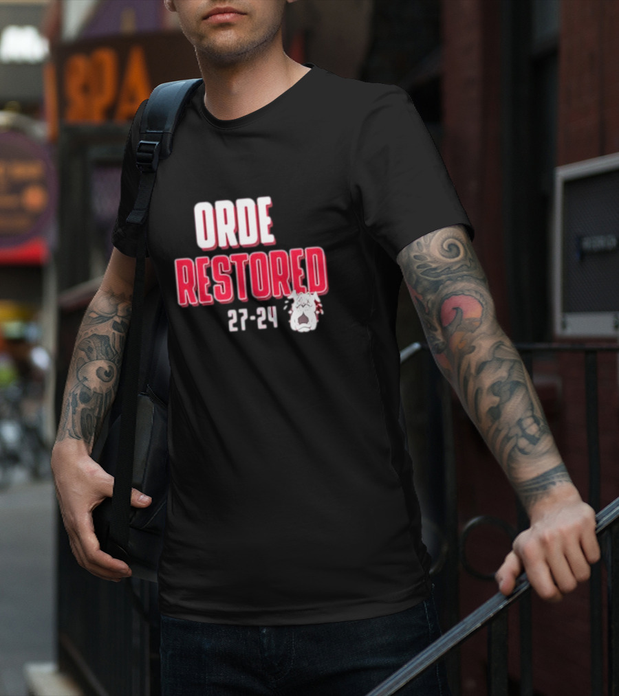 Alabama Crimson Tide ORDE Restored 27-24 Bulldog T-Shirt
