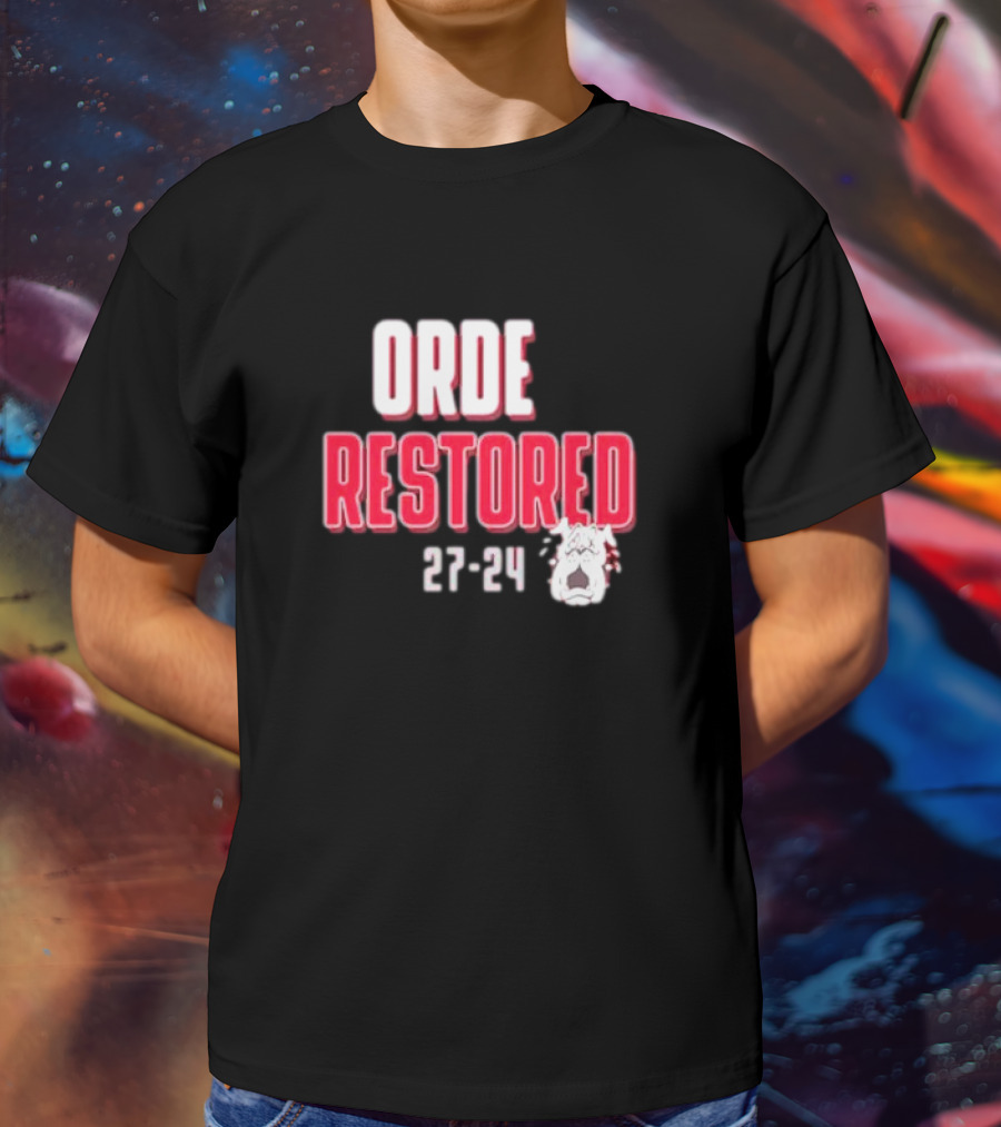 Alabama Crimson Tide ORDE Restored 27-24 Bulldog T-Shirt