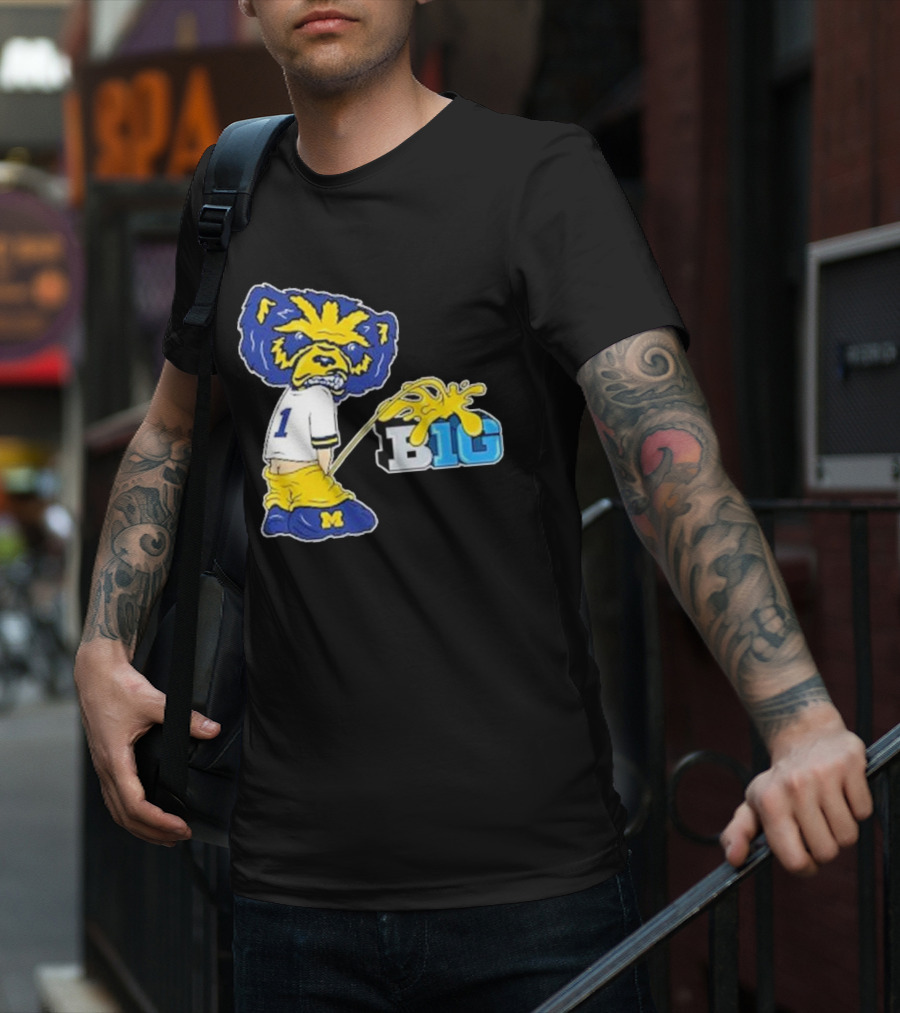 Wolverine Mascot Number One Against Big Ten Rivalry T-Shirt