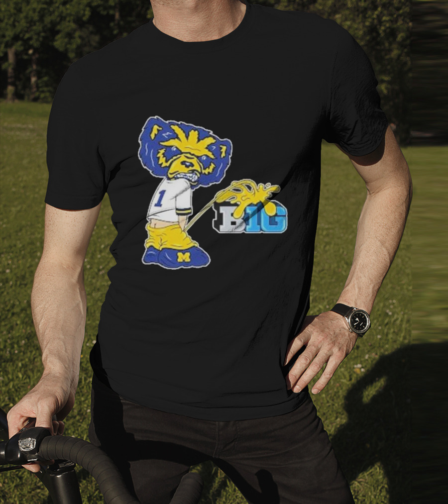 Wolverine Mascot Number One Against Big Ten Rivalry T-Shirt
