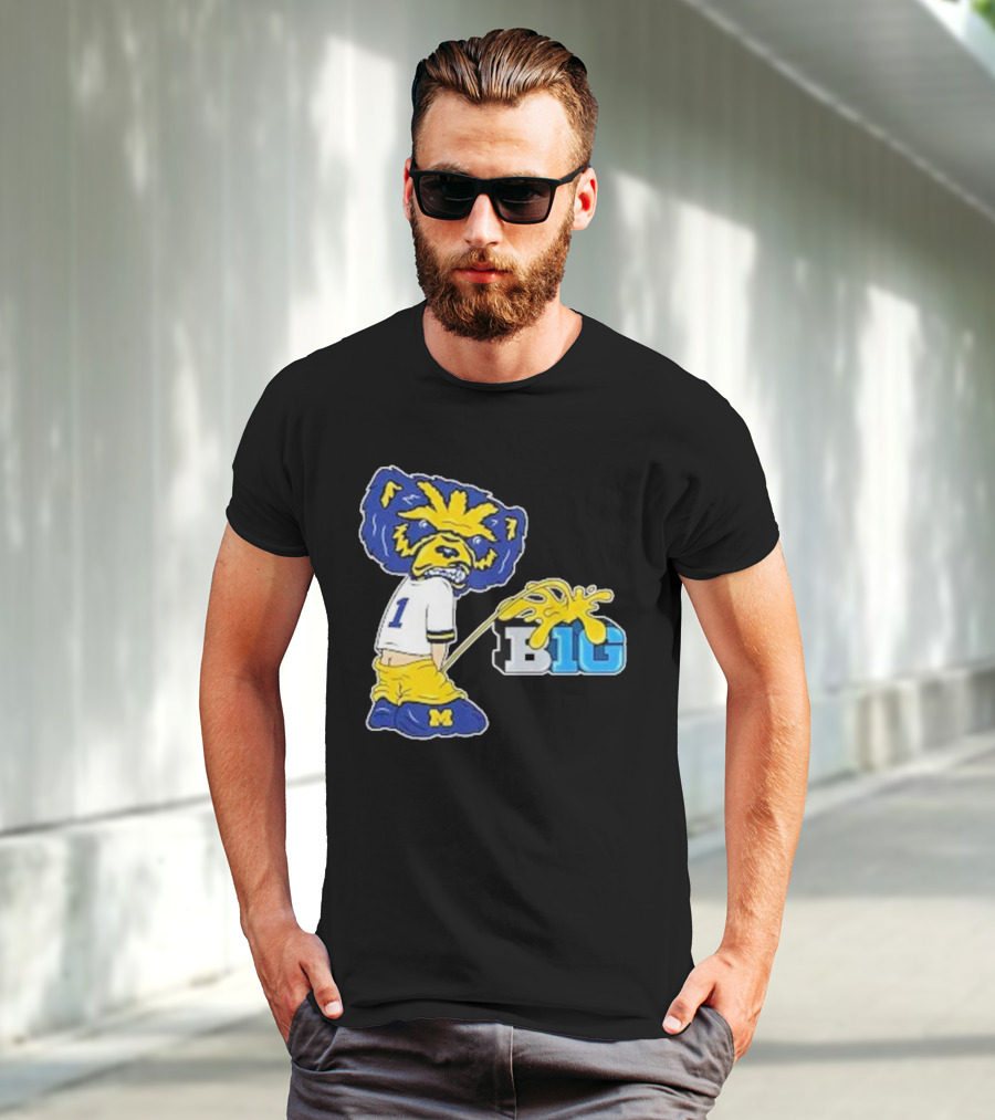 Wolverine Mascot Number One Against Big Ten Rivalry T-Shirt