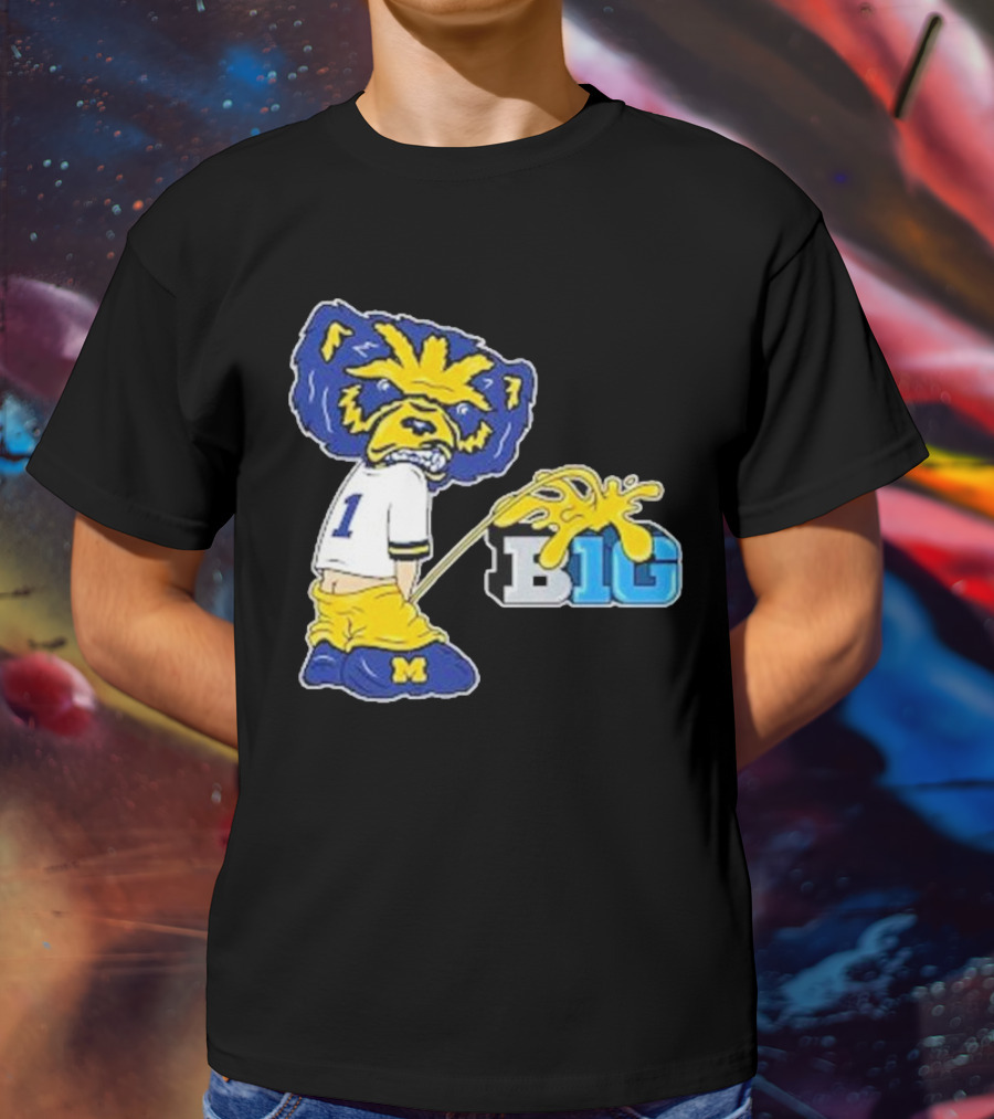 Wolverine Mascot Number One Against Big Ten Rivalry T-Shirt
