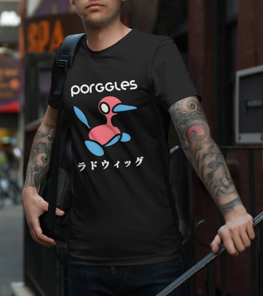 Porggles Ludwig Parody Pink Blue Bird T-Shirt