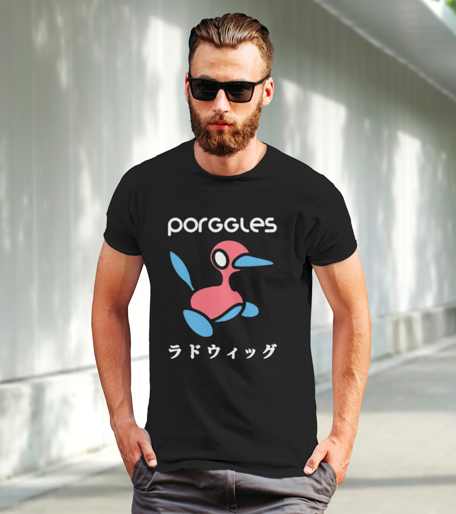 Porggles Ludwig Parody Pink Blue Bird T-Shirt