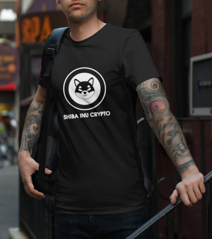 SHIBA INU CRYPTO CIRCLE FACE T-Shirt