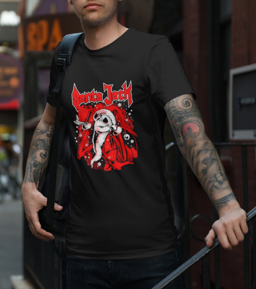 Santa Jack The Nightmare Before Christmas Jack Skellington T-Shirt