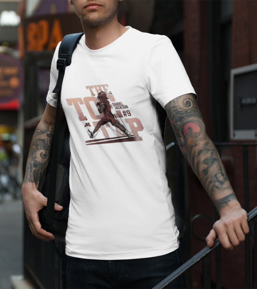 Daniel Jackson #9 The Toe Tap Football Motion Graphics T-Shirt