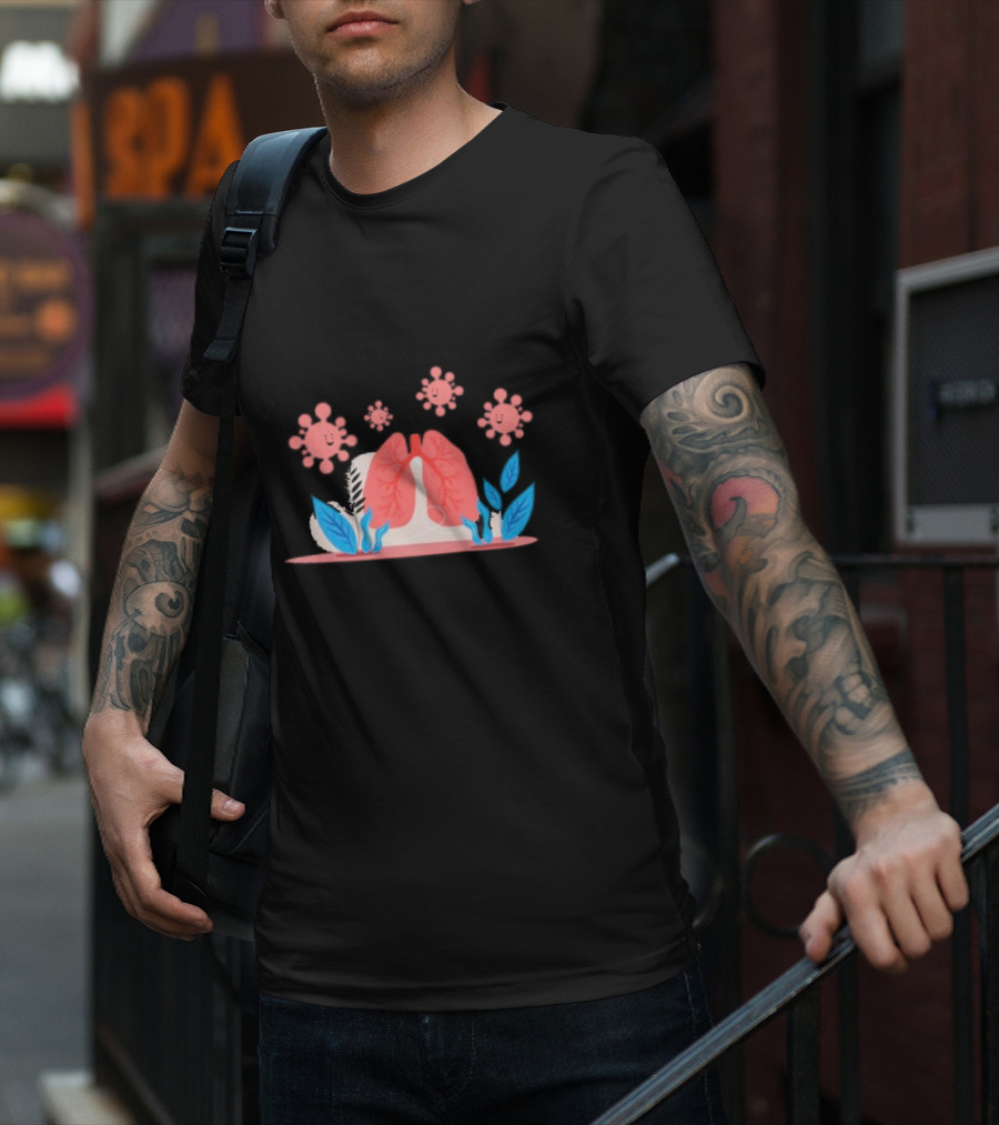 World Pneumonia Day Lungs And Germs Awareness T-Shirt