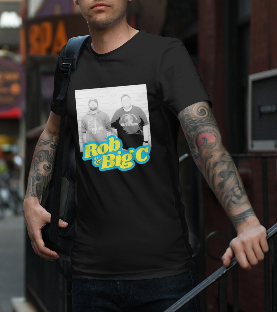 Rob And Big C Bob Wrestlers Mugshot T-Shirt