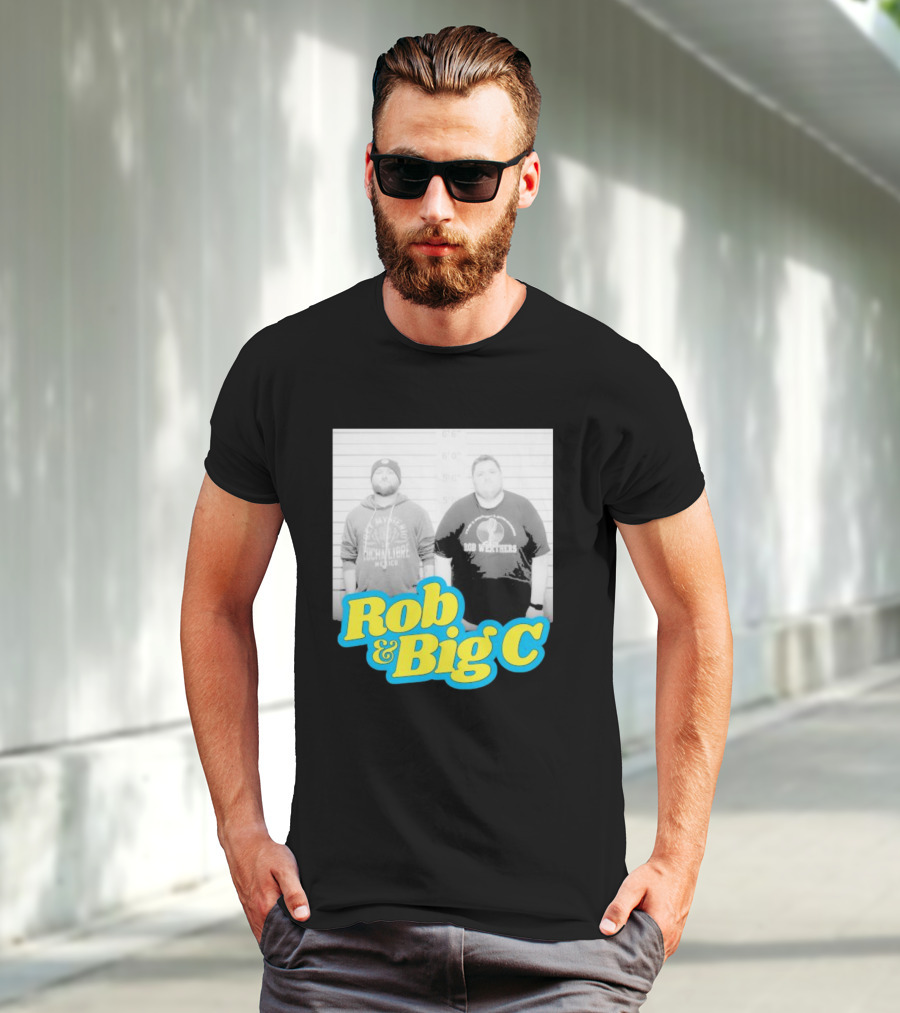 Rob And Big C Bob Wrestlers Mugshot T-Shirt