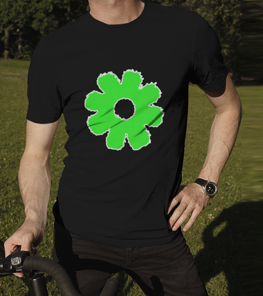 Scowl Neon Green Flower T-Shirt