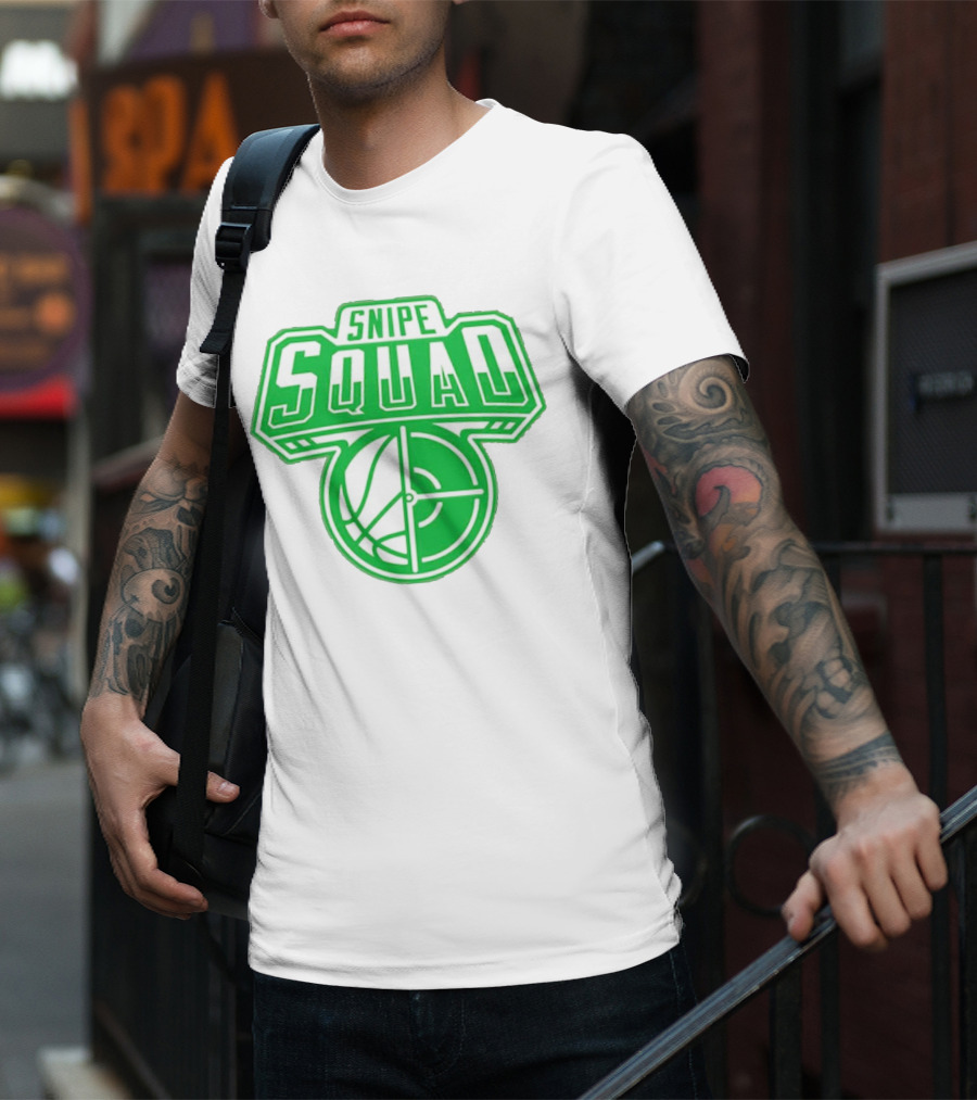 Boston Celtics Snipe Squad Basketball Crosshair T-Shirt
