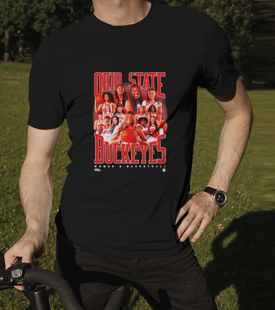 Ohio State Buckeyes Women's Basketball Team Players Group Photo T-Shirt