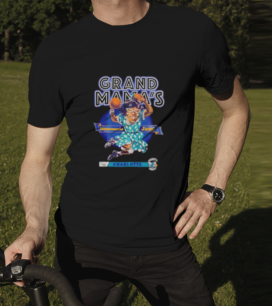Grand Mama's Homemade Jam Charlotte Hornets Basketball Legend Iconic T-Shirt