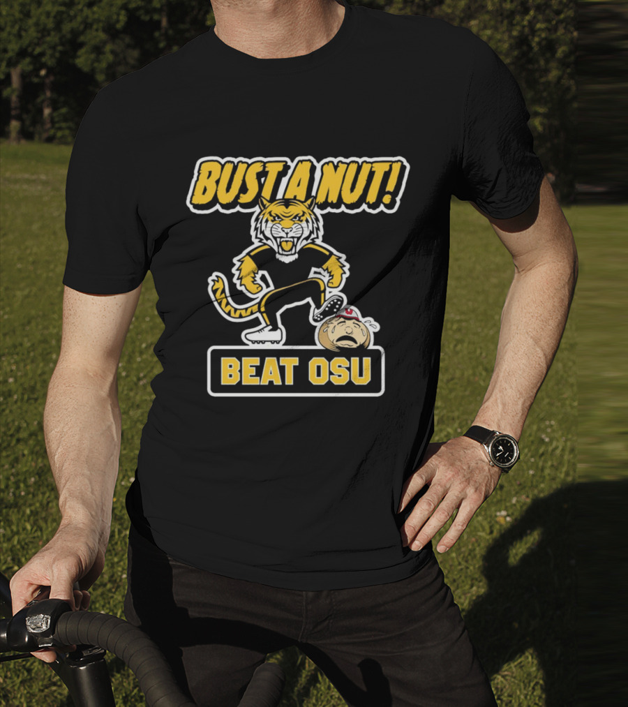 Bust A Nut Beat OSU Missouri Tigers Anti-Ohio State T-Shirt