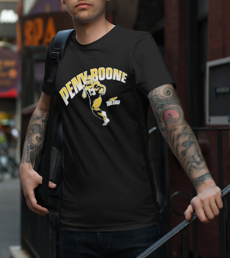 Penny Boone Toledo Football Number 13 Caricature T-Shirt