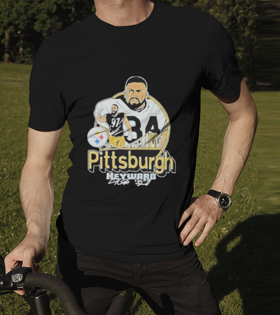 Pittsburgh Heyward 97 Football Steel City Bridge T-Shirt