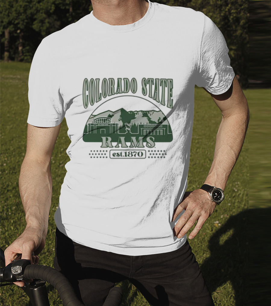 Colorado State Rams Est 1870 Campus Mountains T-Shirt