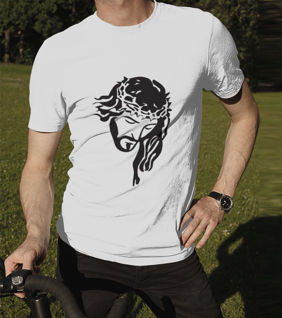 Jesus Christ Crown Of Thorns Christian T-Shirt