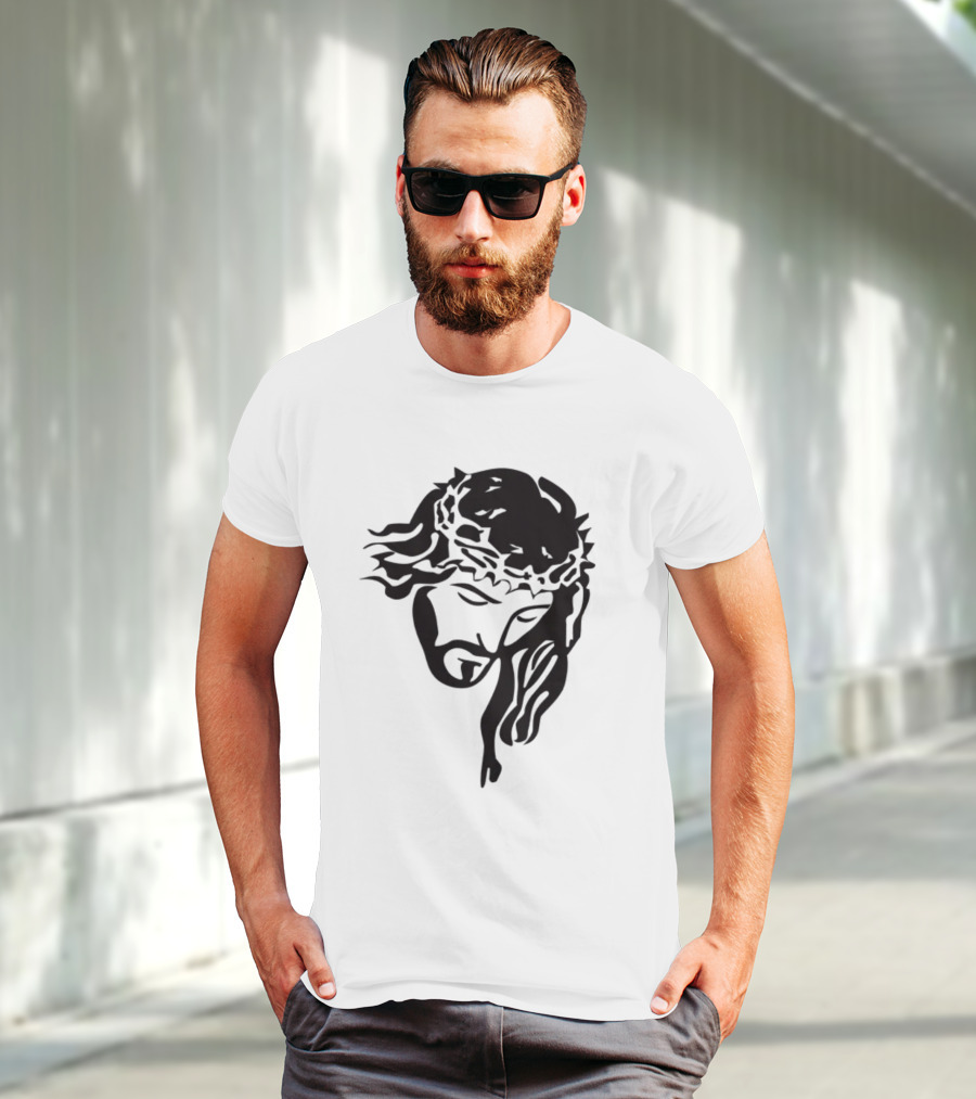 Jesus Christ Crown Of Thorns Christian T-Shirt