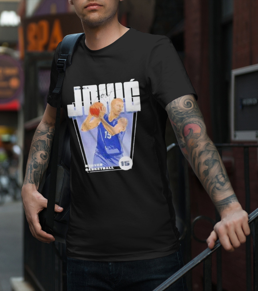 Nikola Jokic 15 Denver Basketball Premiere T-Shirt