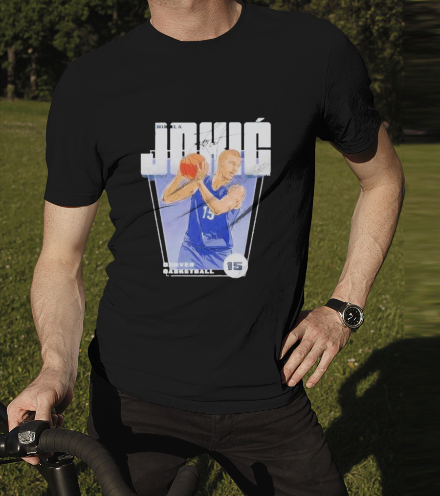 Nikola Jokic 15 Denver Basketball Premiere T-Shirt