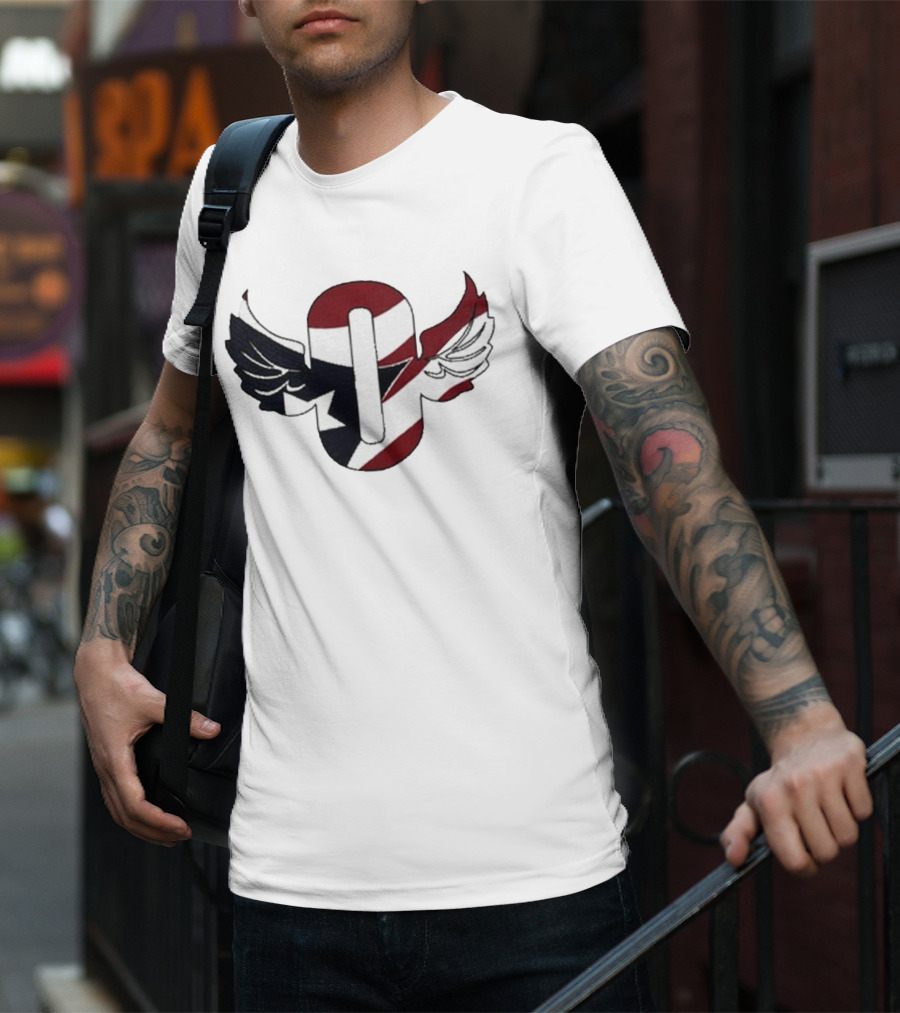 A1 Vintage Outkast Winged Emblem Flag T-Shirt
