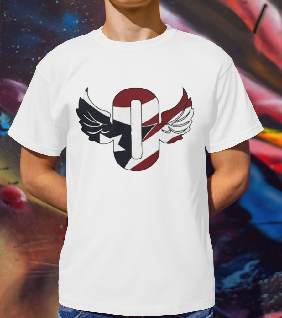 A1 Vintage Outkast Winged Emblem Flag T-Shirt