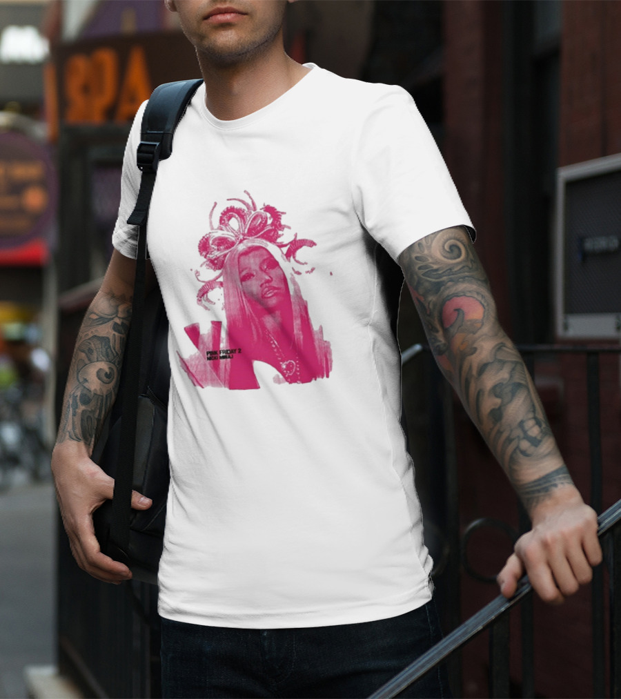 Nicki Minaj Pink Friday 2 Artistic Pink T-Shirt