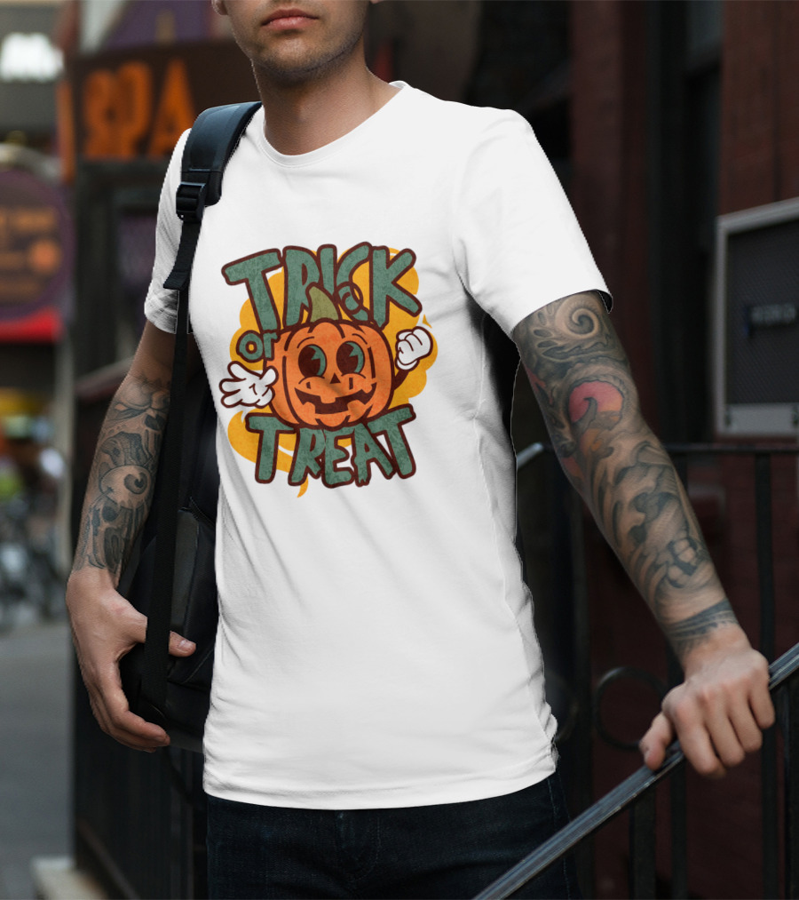 Trick Or Treat Pumpkin Character T-Shirt