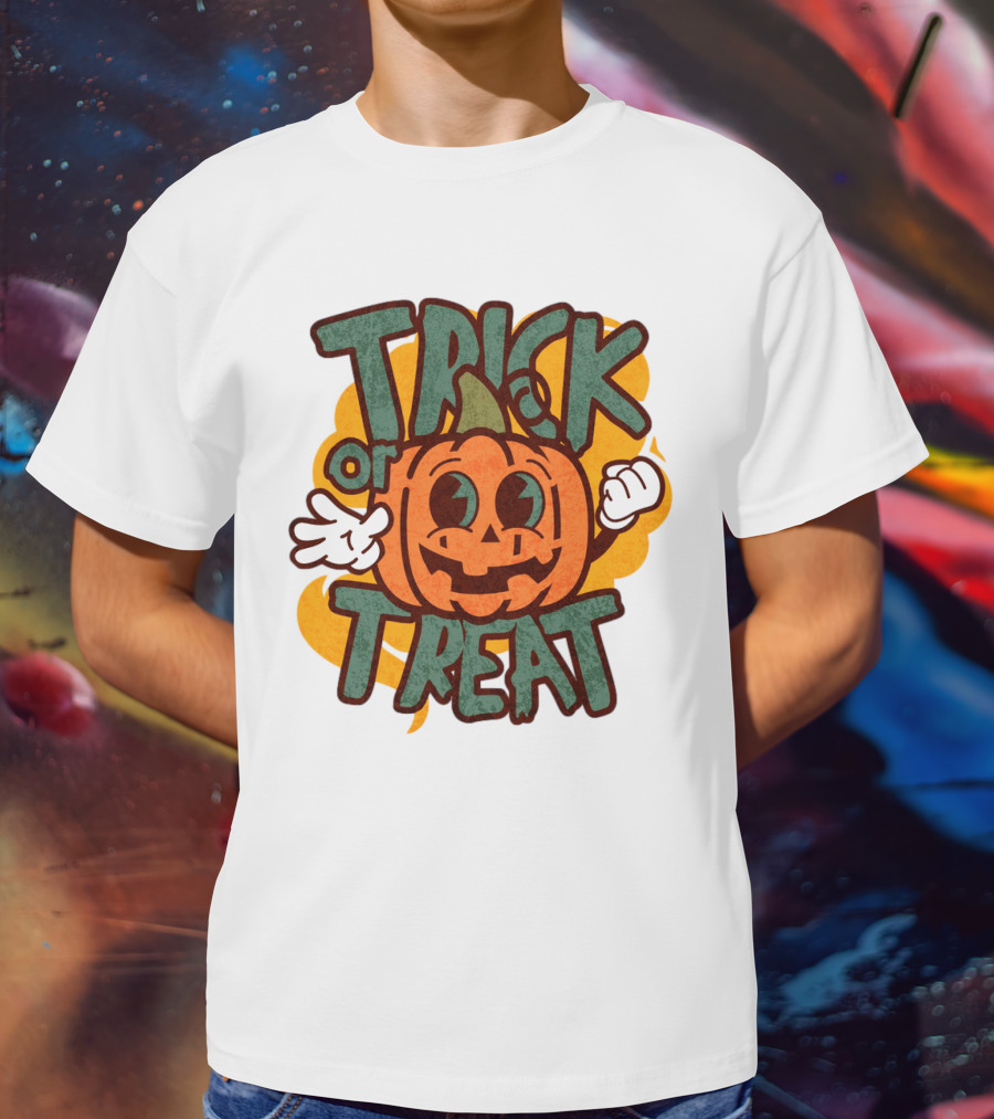 Trick Or Treat Pumpkin Character T-Shirt