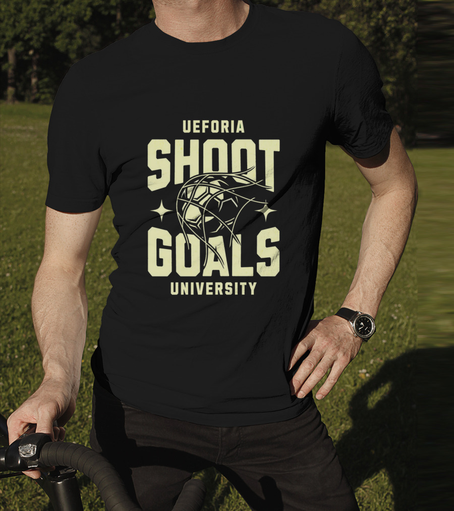 UEFORIA SHOOT GOALS UNIVERSITY Basketball T-Shirt