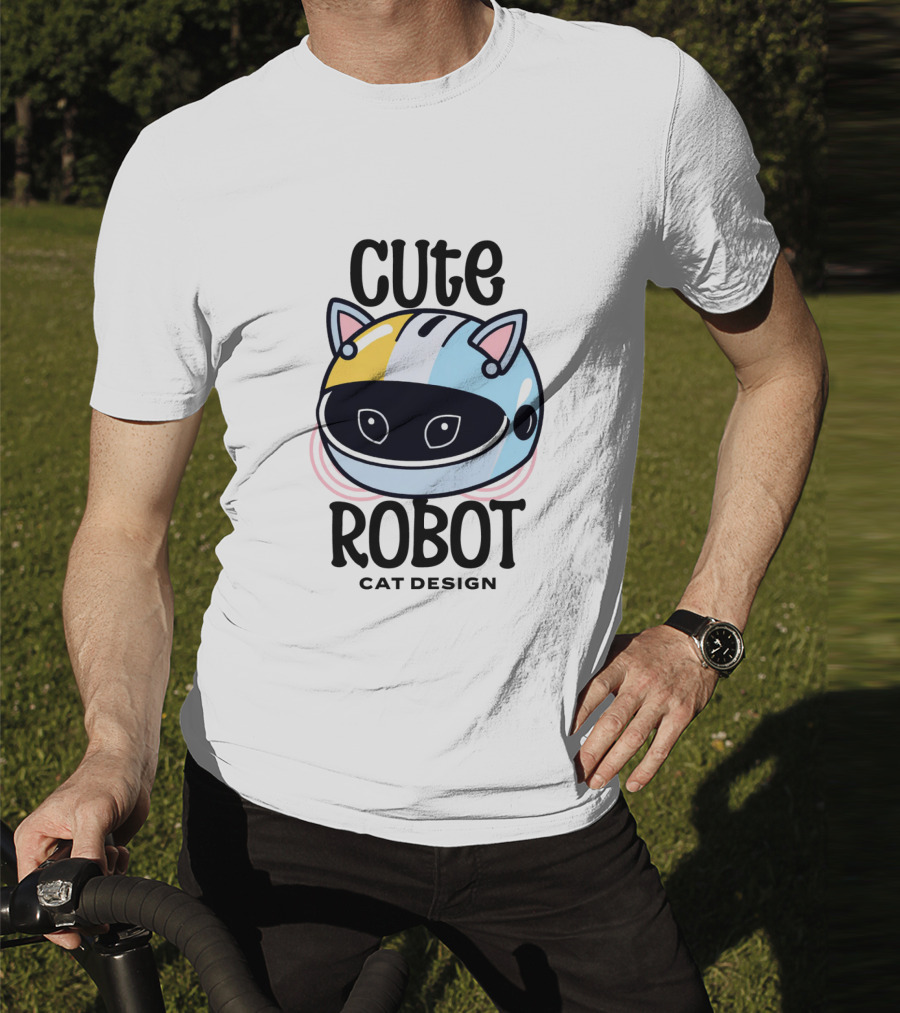 Cute Robot Cat T-Shirt