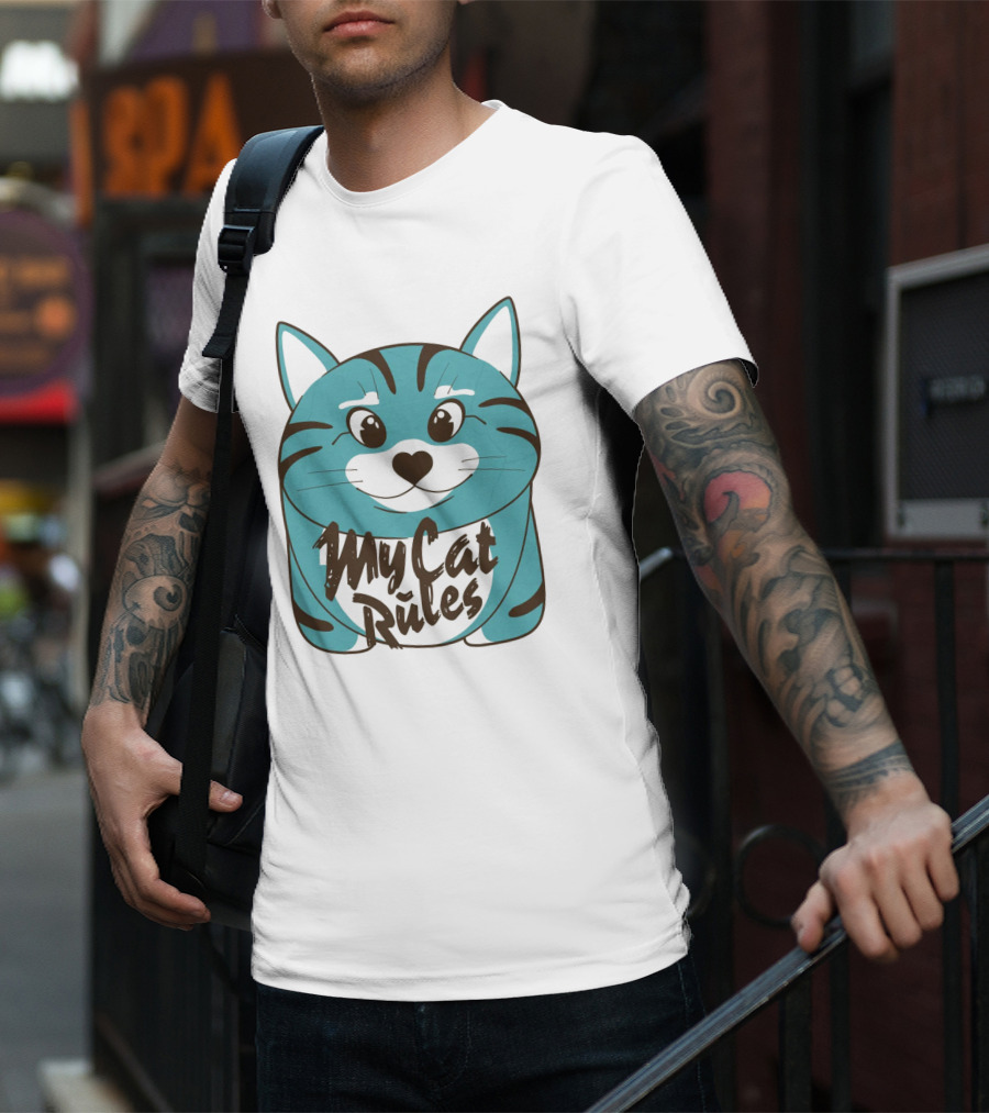 My Cat Rules Cute Animal T-Shirt