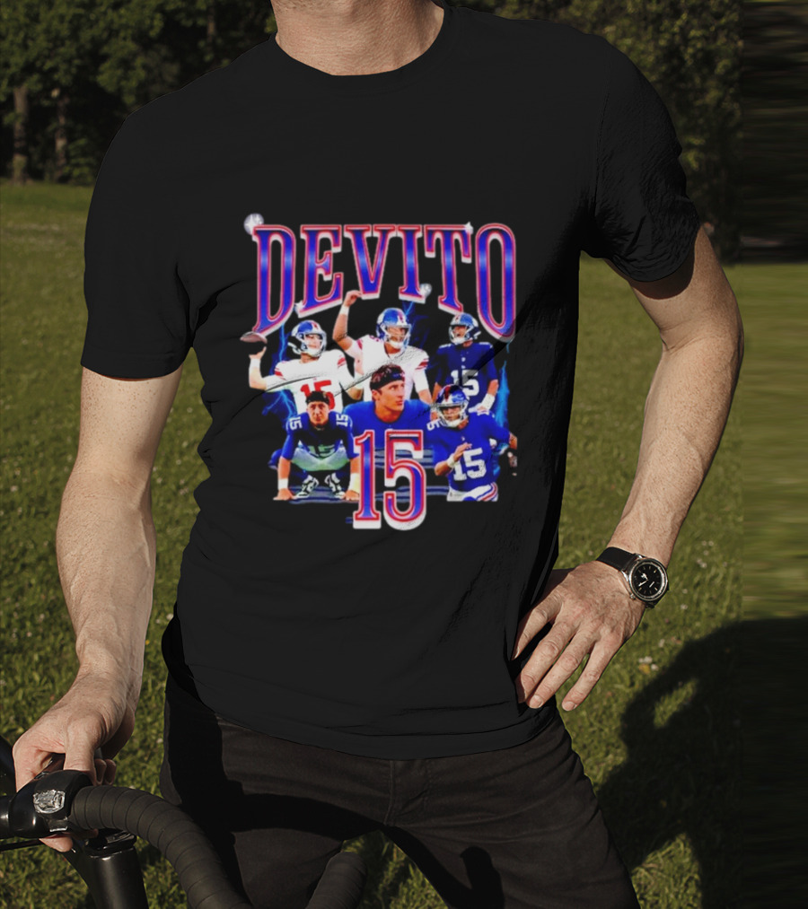 Devito 15 New York Giants Football Player T-Shirt