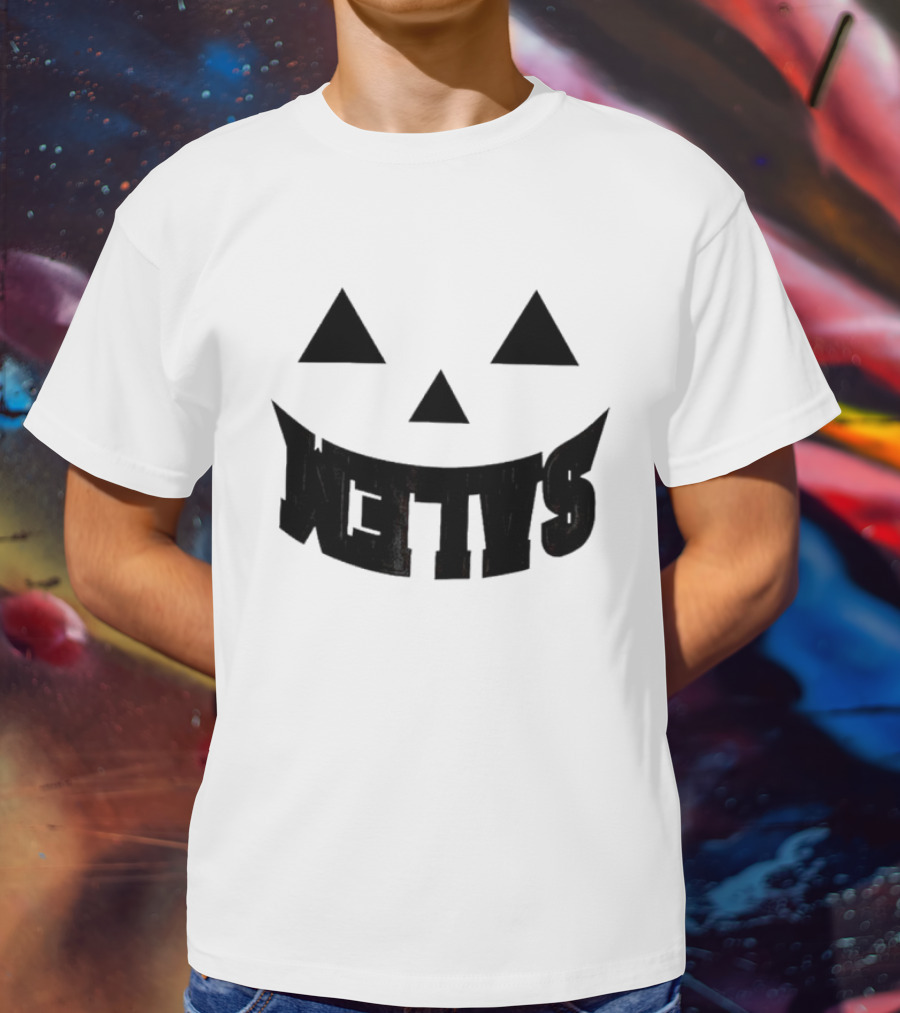 Salem Pumpkin Jack-O'-Lantern Face T-Shirt