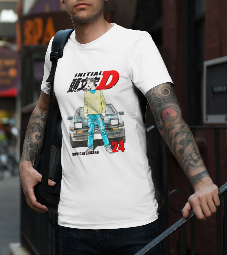 Initial D Shuichi Shigeno 24 T-Shirt