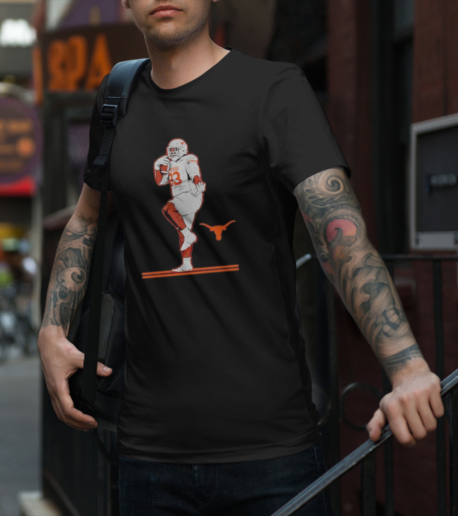 Texas Longhorns Football T’Vondre Sweat 93 Pose T-Shirt