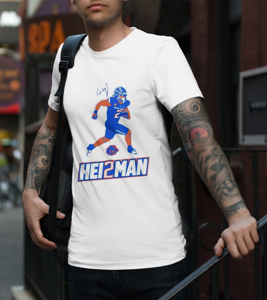 Ashton Jeanty Boise State Broncos Hei2man Football Player T-Shirt