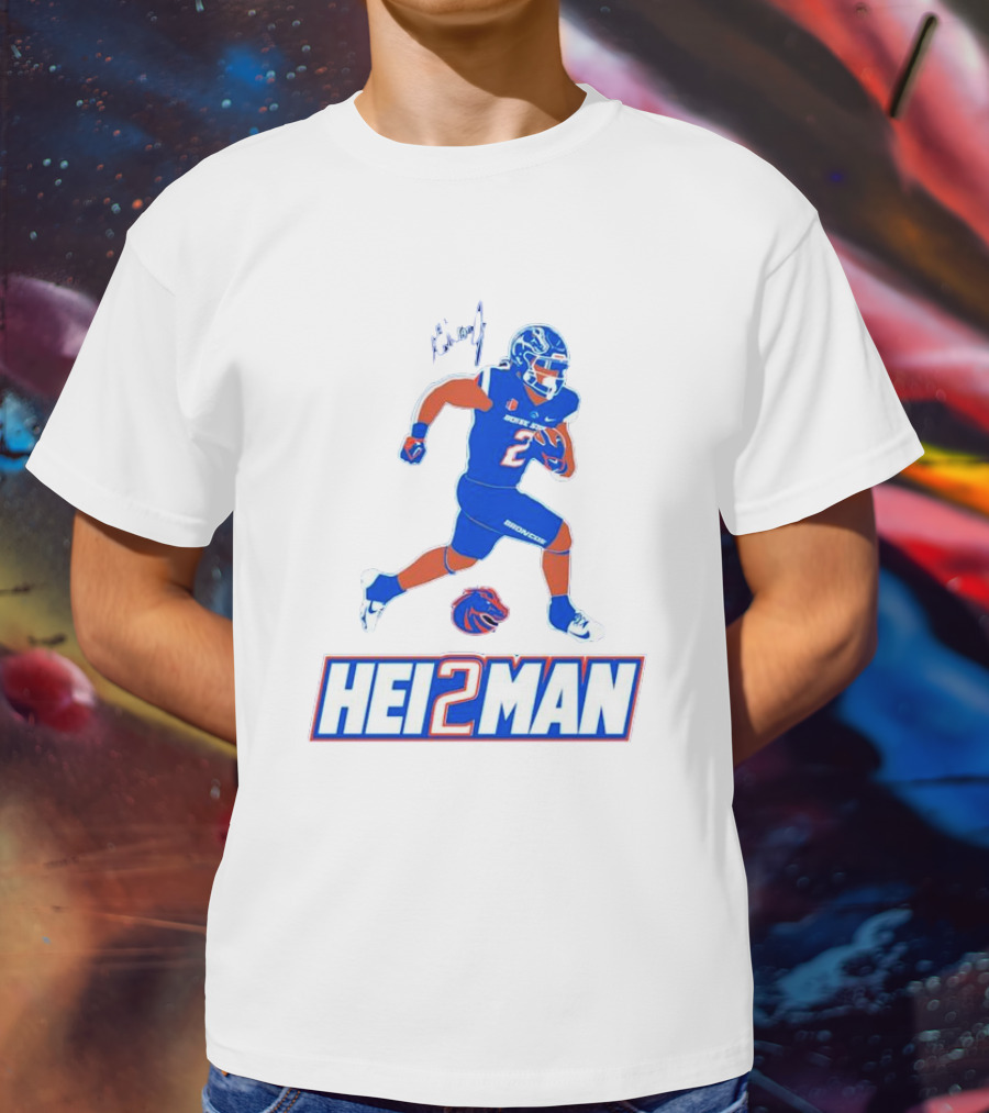 Ashton Jeanty Boise State Broncos Hei2man Football Player T-Shirt